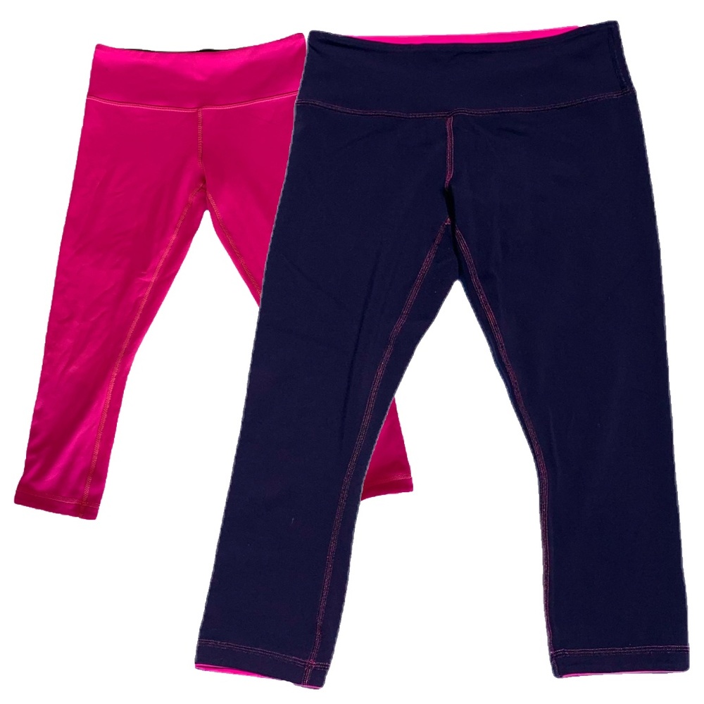 Reversible Lulu Cropped yoga pants